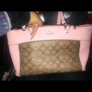 Pink coach bag
